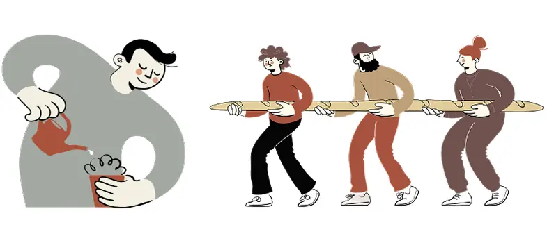 Fremvisning av illustrasjonsstil.